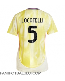 Juventus Manuel Locatelli #5 Tricou Fotbal Replică 2024-25 Femei Deplasare